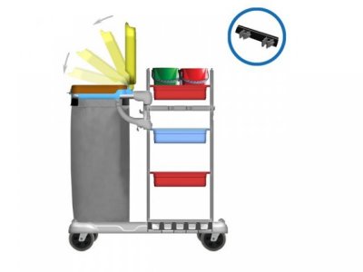 CLEANING TROLLEY WITH SINGLE BAG