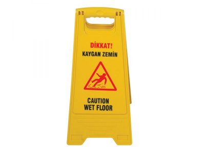 WET FLOOR WARNING SIGN (DOUBLE SIDED)
