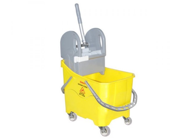 HEAVY DUTY PLASTIC MOP BUCKET WITH EXTRA WRINGER