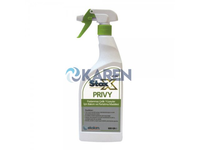 STOX PRIVY PASLANMAZ ÇELİK YÜZEYLER İÇİN BAKIM VE PARLATMA MADDESİ 600GR