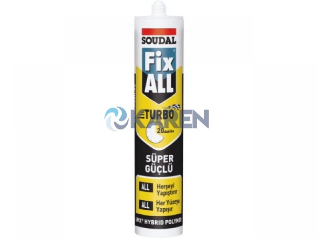 SOUDAL FIX ALL TURBO SMX POLİMER YAPIŞTIRICI 290ML BEYAZ