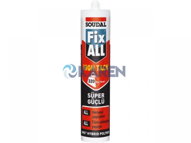 SOUDAL FIX ALL HIGH TACK SMX POLİMER YAPIŞTIRICI 290ML SİYAH