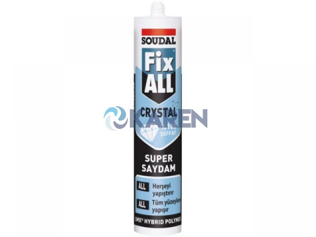 SOUDAL FIX ALL CRYSTAL SMX POLİMER BAZLI YAPIŞTIRICI 290ML