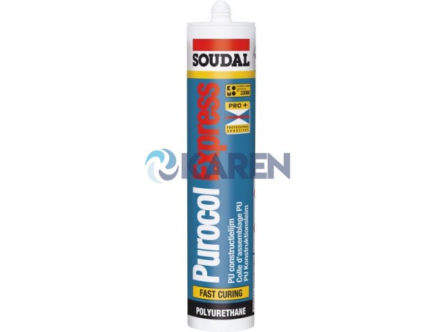 SOUDAL PUROCOL EXPRESS (D4) SIVI ÇİVİ 310ML ŞEFFAF