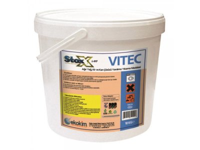 STOX VITEC AĞIR KİR VE KAN ÇÖZÜCÜ TOZ YARDIMCI YIKAMA ÜRÜNÜ 10KG