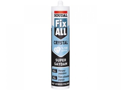 SOUDAL FIX ALL CRYSTAL SMX POLİMER BAZLI YAPIŞTIRICI 290ML