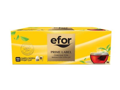 EFOR PRİME LABEL SÜZEN POŞET ÇAY 2GR 100LÜ