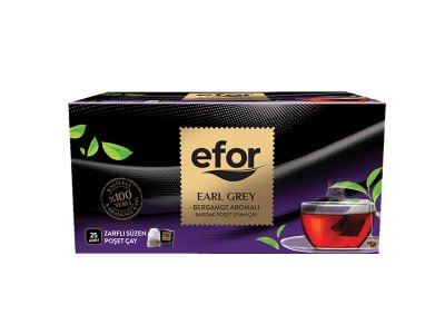 EFOR EARL GREY SÜZEN POŞET ÇAY 2GR 25Lİ