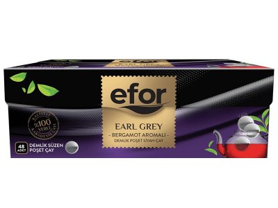 EFOR EARL GREY DEMLİK POŞET ÇAY 3,2GR 48Lİ