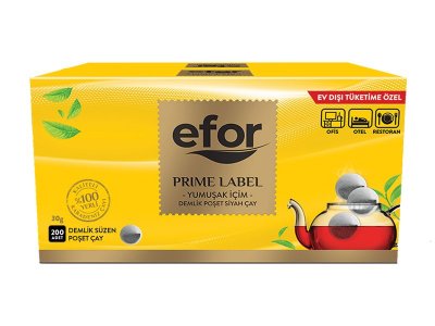 EFOR PRİME LABEL DEMLİK POŞET ÇAY 30GR 200LÜ